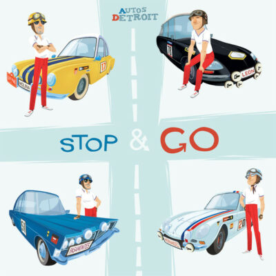 Autos Detroit - Stop and Go: LP, black