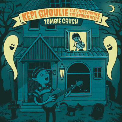 Kepi Ghoulie ft Miss Chain and The Broken Heels - Zombie Crush: 7", Single, Blu