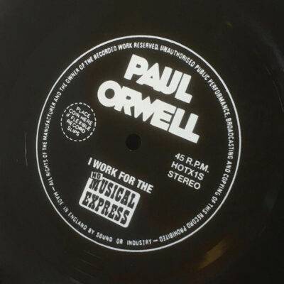 Paul Orwell - I Work For The No Musical Express: Flexi-disc, 7", 45 RPM, Single Sided, Single, Limited Edition