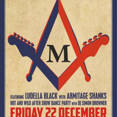 Gig poster: The Masonics with Armitage Shanks