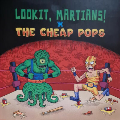 Lookit, Martians! vs The Cheap Pops - Split: Vinyl, 12", 45 RPM, Album, Orange
