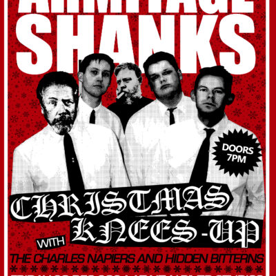 Gig poster: Armitage Shanks with The Charles Napiers and Hidden Bitterns