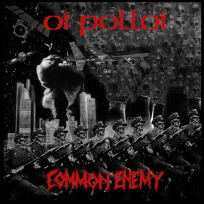 Oi Polloi / Common Enemy - Oi Polloi / Common Enemy: Split single, Vinyl, 7", 45 RPM, Limited Edition, Repress, half black / half green