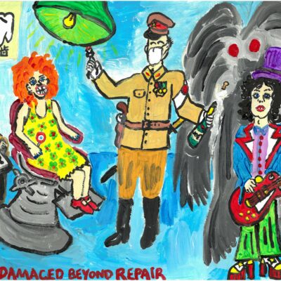 Painting: "Damaged Beyond Repair" by Paul John Froggatt