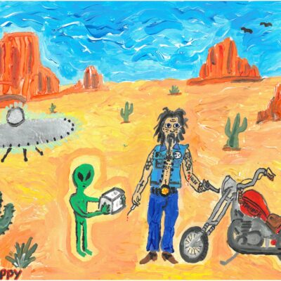 Painting: "Dead Hippy" by Paul John Froggatt