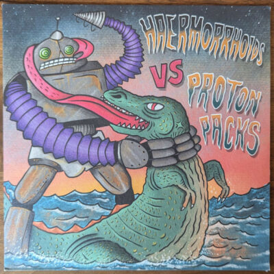 Haermorrhoids Vs Proton Packs - Haermorrhoids Vs Proton Packs: Vinyl, 7", 45 RPM, EP, Pink [Translucent]