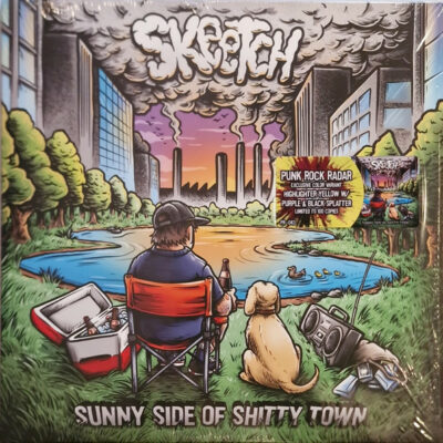 Skeetch - Sunny Side Of Shitty Town: Vinyl, LP, 45 RPM, Album, Limited Edition, Orange Crush W/Aqua Blue & Grimace Purple Splatter