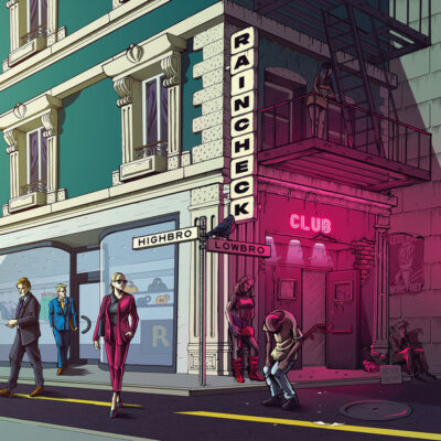 Raincheck - Highbro Lowbro: Vinyl, LP, Album, Blue With Pink Splatter